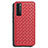 Custodia Silicone Morbida In Pelle Cover per Huawei Nova 7 5G Rosso
