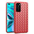 Custodia Silicone Morbida In Pelle Cover per Huawei P40 Rosso