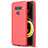 Custodia Silicone Morbida In Pelle Cover per LG V50 ThinQ 5G Rosso
