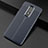 Custodia Silicone Morbida In Pelle Cover per OnePlus 6 Blu
