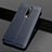 Custodia Silicone Morbida In Pelle Cover per OnePlus 7 Pro Blu
