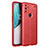 Custodia Silicone Morbida In Pelle Cover per OnePlus Nord N100 Rosso