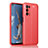 Custodia Silicone Morbida In Pelle Cover per OnePlus Nord N200 5G Rosso