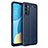 Custodia Silicone Morbida In Pelle Cover per Oppo A53s 5G Blu