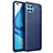 Custodia Silicone Morbida In Pelle Cover per Oppo A93 Blu