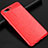 Custodia Silicone Morbida In Pelle Cover per Oppo K1 Rosso