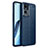 Custodia Silicone Morbida In Pelle Cover per Oppo Reno7 Pro 5G Blu