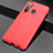 Custodia Silicone Morbida In Pelle Cover per Realme 5i Rosso