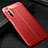 Custodia Silicone Morbida In Pelle Cover per Realme 6 Rosso