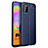 Custodia Silicone Morbida In Pelle Cover per Samsung Galaxy A02s Blu