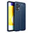 Custodia Silicone Morbida In Pelle Cover per Samsung Galaxy A53 5G Blu