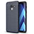 Custodia Silicone Morbida In Pelle Cover per Samsung Galaxy A8+ A8 Plus (2018) Duos A730F Blu