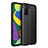 Custodia Silicone Morbida In Pelle Cover per Samsung Galaxy F52 5G Nero