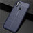 Custodia Silicone Morbida In Pelle Cover per Samsung Galaxy M11 Blu