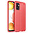 Custodia Silicone Morbida In Pelle Cover per Samsung Galaxy M32 5G Rosso