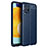 Custodia Silicone Morbida In Pelle Cover per Samsung Galaxy M33 5G Blu