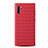 Custodia Silicone Morbida In Pelle Cover per Samsung Galaxy Note 10 Plus Rosso
