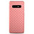 Custodia Silicone Morbida In Pelle Cover per Samsung Galaxy S10e Oro Rosa