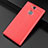 Custodia Silicone Morbida In Pelle Cover per Sony Xperia XA2 Plus Rosso