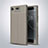 Custodia Silicone Morbida In Pelle Cover per Sony Xperia XZ1 Compact Grigio