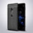 Custodia Silicone Morbida In Pelle Cover per Sony Xperia XZ2 Nero