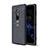 Custodia Silicone Morbida In Pelle Cover per Sony Xperia XZ2 Premium Blu