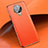 Custodia Silicone Morbida In Pelle Cover per Vivo Nex 3 5G Arancione