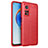 Custodia Silicone Morbida In Pelle Cover per Xiaomi Mi 10T 5G Rosso