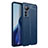 Custodia Silicone Morbida In Pelle Cover per Xiaomi Mi 12 5G Blu