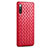 Custodia Silicone Morbida In Pelle Cover per Xiaomi Mi A3 Lite Rosso