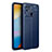 Custodia Silicone Morbida In Pelle Cover per Xiaomi Redmi 10C 4G Blu