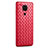 Custodia Silicone Morbida In Pelle Cover per Xiaomi Redmi 10X 4G Rosso