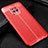 Custodia Silicone Morbida In Pelle Cover per Xiaomi Redmi 10X 5G Rosso
