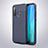 Custodia Silicone Morbida In Pelle Cover per Xiaomi Redmi Note 8 Blu
