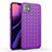 Custodia Silicone Morbida In Pelle Cover S01 per Apple iPhone 11 Viola