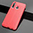 Custodia Silicone Morbida In Pelle Cover S01 per Huawei Enjoy 9s Rosso