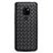 Custodia Silicone Morbida In Pelle Cover S01 per Huawei Mate 20 Nero