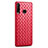 Custodia Silicone Morbida In Pelle Cover S01 per Huawei P30 Lite New Edition Rosso