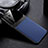 Custodia Silicone Morbida In Pelle Cover S01 per Huawei P40 Lite 5G Blu