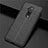 Custodia Silicone Morbida In Pelle Cover S01 per OnePlus 7T Pro 5G Nero