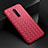 Custodia Silicone Morbida In Pelle Cover S01 per Oppo Reno Ace Rosso