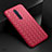 Custodia Silicone Morbida In Pelle Cover S01 per Oppo Reno2 Z Rosso