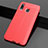 Custodia Silicone Morbida In Pelle Cover S01 per Samsung Galaxy M10S Rosso