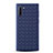 Custodia Silicone Morbida In Pelle Cover S01 per Samsung Galaxy Note 10 Blu
