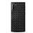 Custodia Silicone Morbida In Pelle Cover S01 per Samsung Galaxy Note 10 Nero