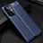 Custodia Silicone Morbida In Pelle Cover S01 per Samsung Galaxy Note 20 Ultra 5G Blu