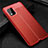 Custodia Silicone Morbida In Pelle Cover S01 per Xiaomi Mi 10 Lite Rosso