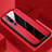 Custodia Silicone Morbida In Pelle Cover S01 per Xiaomi Mi 10 Pro Rosso