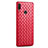 Custodia Silicone Morbida In Pelle Cover S01 per Xiaomi Redmi Note 7 Pro Rosso