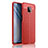 Custodia Silicone Morbida In Pelle Cover S01 per Xiaomi Redmi Note 9S Rosso